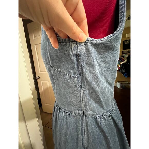 Denim Sleeveless Dress - Picture 4 of 9